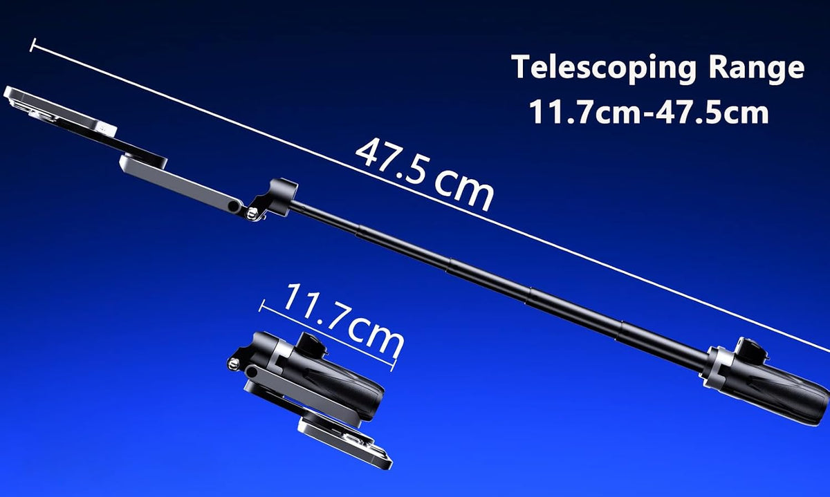 4 in 1 Magnetic Tripod Pocket Selfie Stick Extends to 18.7In