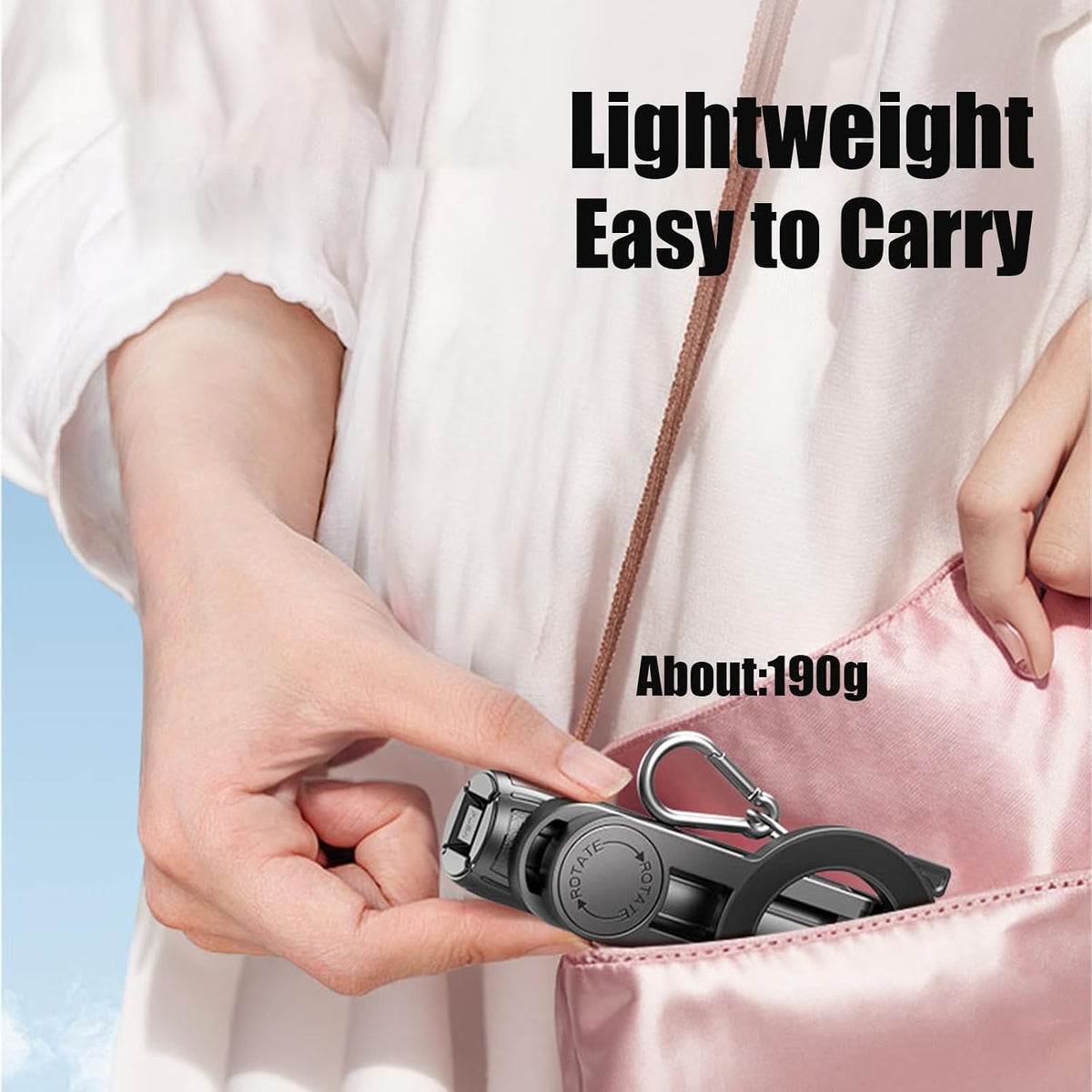 4 in 1 Magnetic Tripod Pocket Selfie Stick Extends to 18.7In
